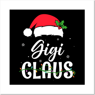Gigi Claus Santa Funny Christmas Pajama Matching Family Posters and Art